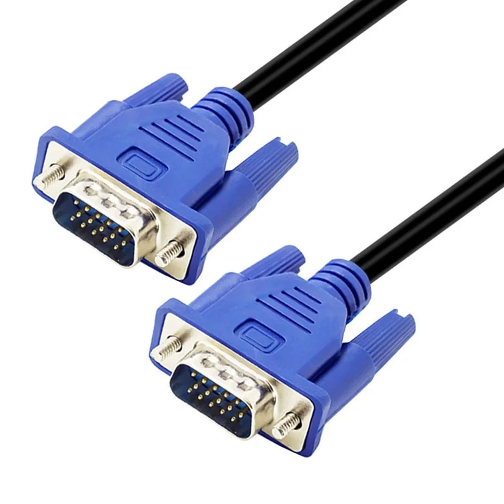 

Newest 1pcs 1.3M Computer Monitor VGA to VGA Cable with HDB15 Male to HDB15 Male connector For PC TV Adapter Converter