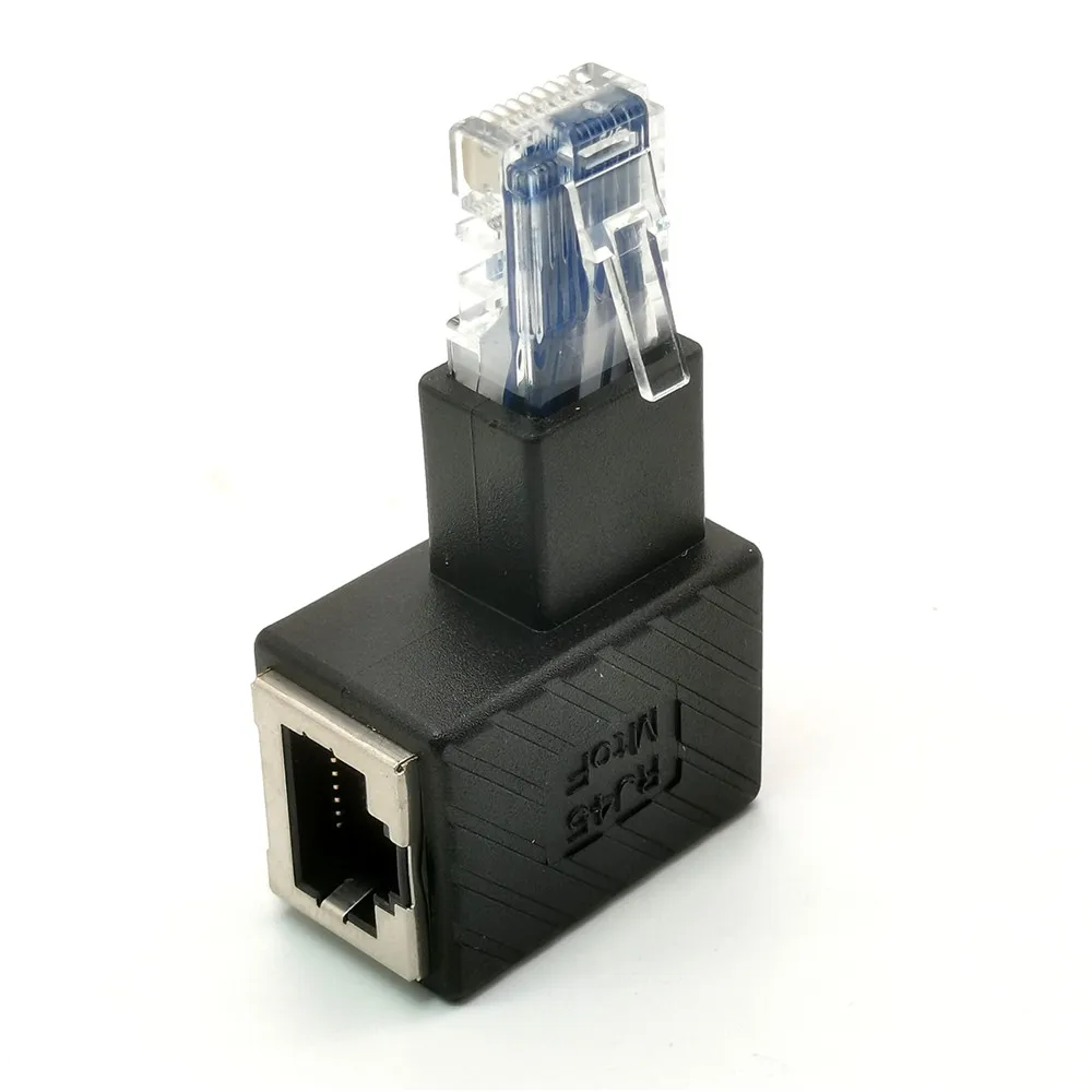 Сетевой удлинитель адаптер Ethernet RJ45 вверх вниз левый правый угловой 90 градусов 8P8C