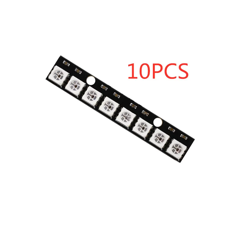 10 шт. 8-битный WS2812 5050 RGB светодиодный полноцветный драйвер фонарь макетная плата |