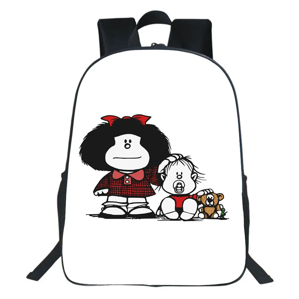 Mafalda Backpack Boy Girl Bag Fashion Teen Bookbag Students School Bags Comics Cosplay Backpack Children Casual Knapsack Mochlia