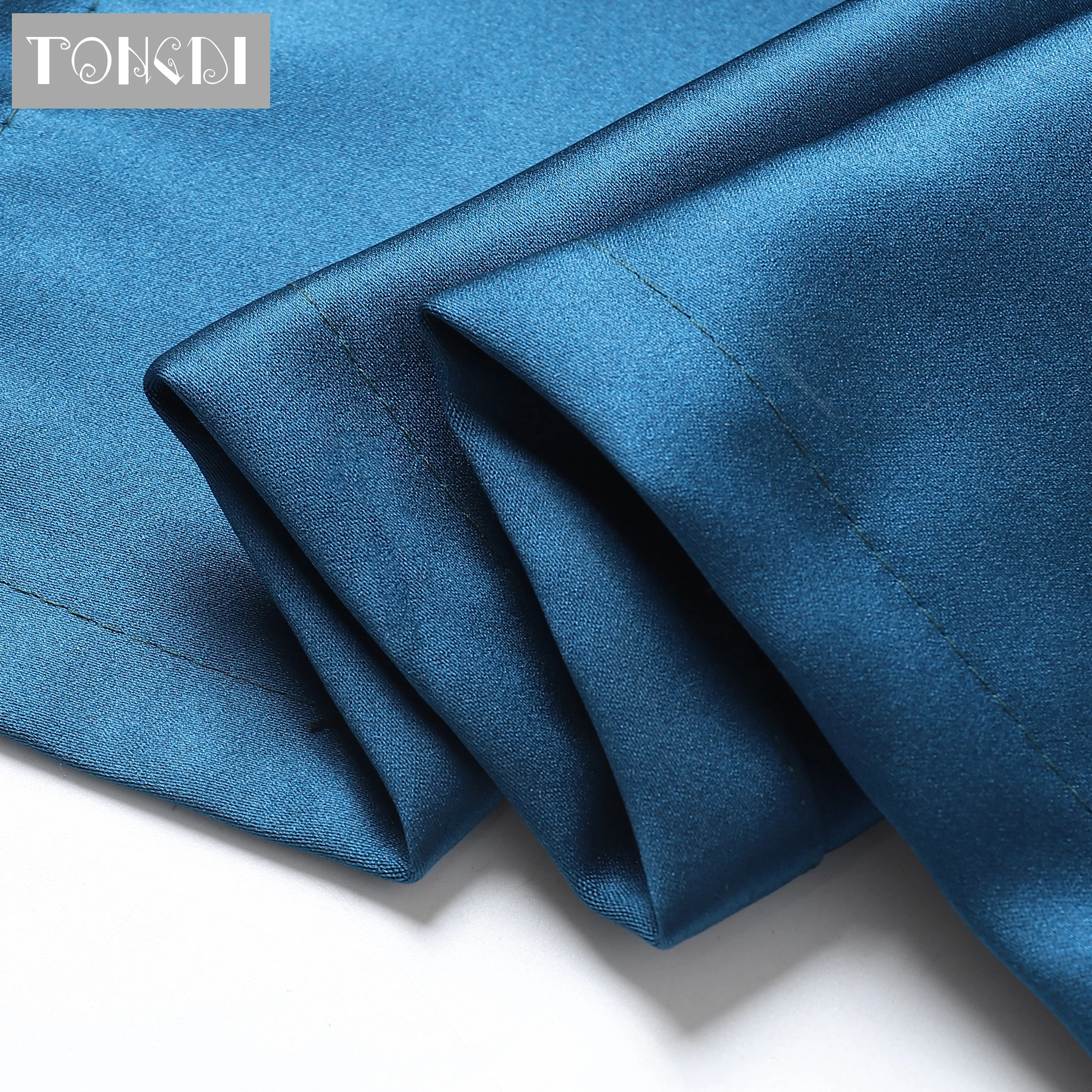 TONGDI затемненные шторы Современные Блестящие высококачественные однотонные