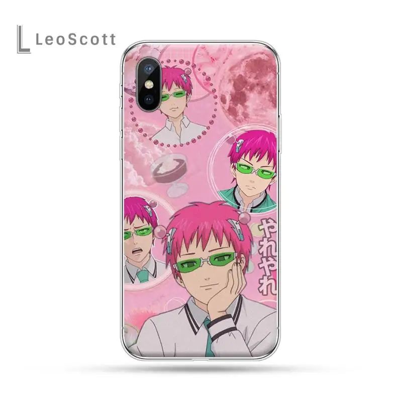 

The Disastrous Life of Saiki K Saiki Kusuo Phone Case for iPhone 11 12 mini pro XS MAX 8 7 6 6S Plus X 5S SE 2020 XR