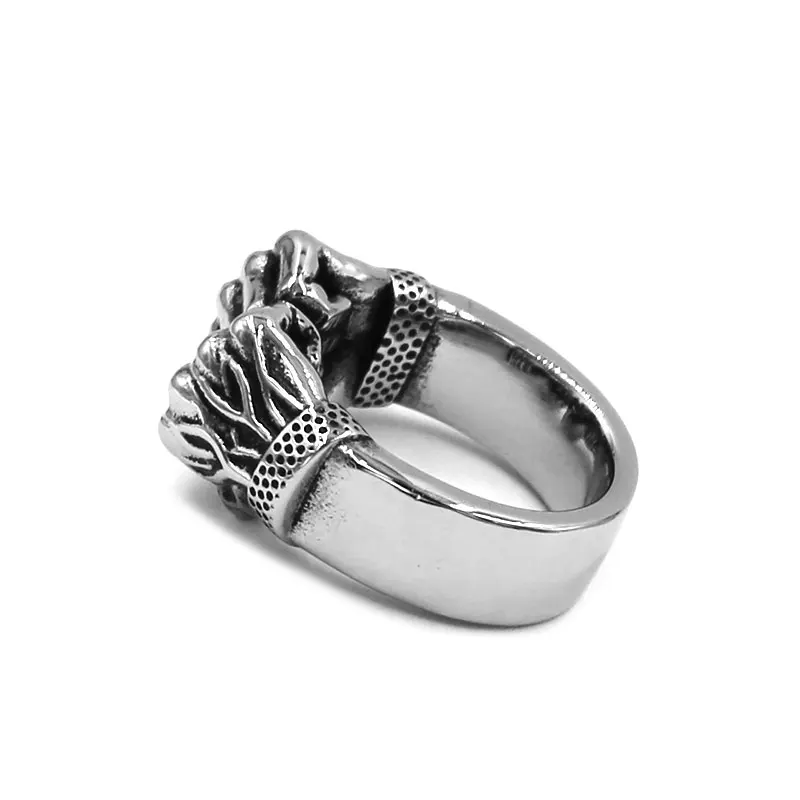 Персональное боксерское силовое кольцо ювелирные изделия из нержавеющей стали