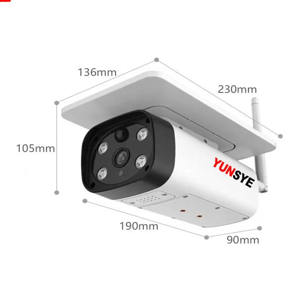 IP-камера с Wi-Fi и солнечной батареей 1080P IP67 30 м | Безопасность защита