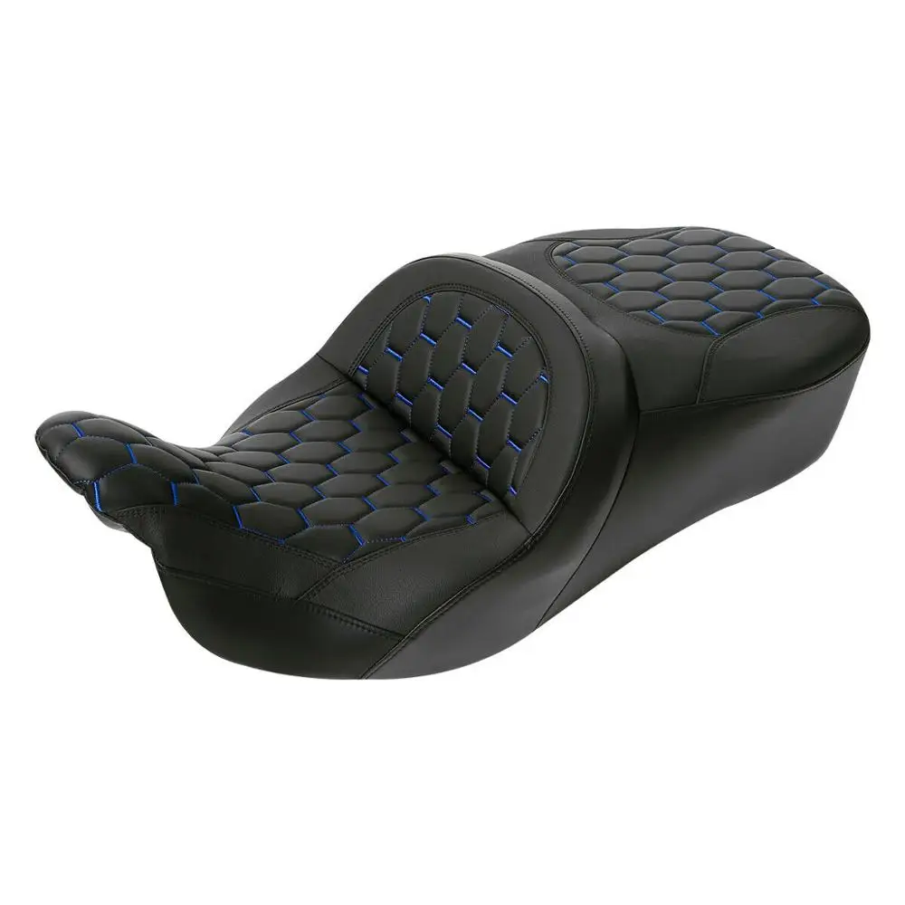 Сиденье для мотоциклиста водителя пассажира 2 вверх Harley Touring Road King Electra Glide Street CVO