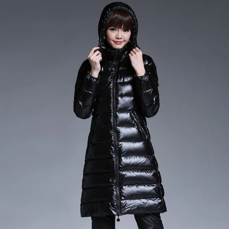 Зимнее пальто со звездами и пухом модная зимняя куртка 2018 женская тонкая парка