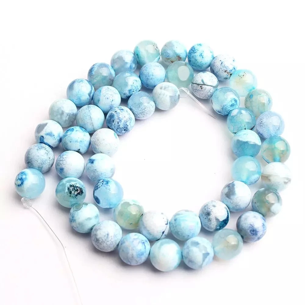 24 стиль натуральный камень бусины белый черный огонь Агаты Драгоценности