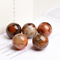 30 53mm natural agate ball original stone polished rock mineral reiki stone treatment home decoration mineral gifts collection