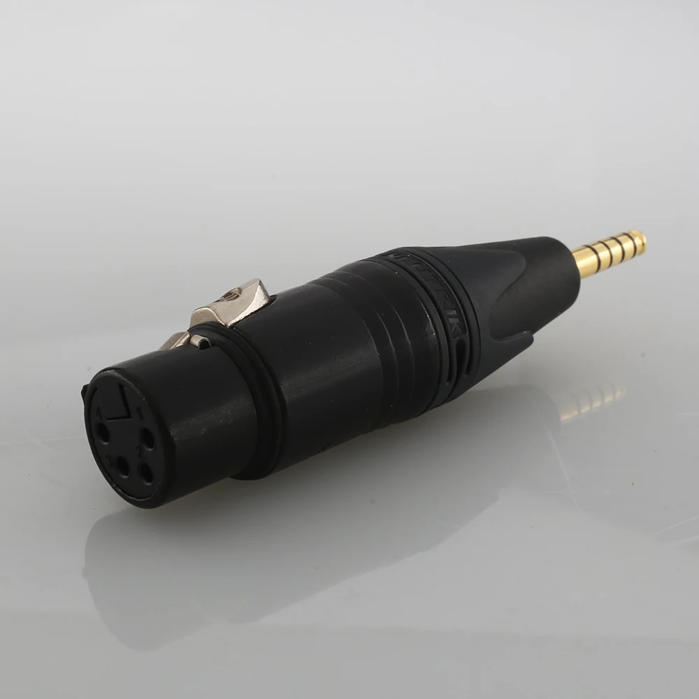 Высокое качество NEUTRIK 4 Pin XLR до мм сбалансированный штекер позолоченный адаптер