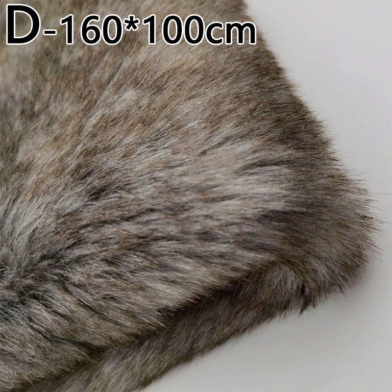 1M Length Hair Tip Dyed Coffee Imitation Rabbit Fur Artificial Plush Fabric For DIY Quilting Clothing Toy Accessories | Дом и сад