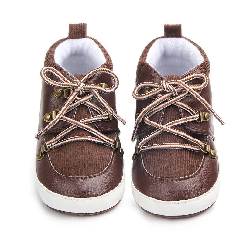

Infant Baby Boys Pu Sneakers Toddler Sport Shoes PU Infant First Walker Soft Sole Boys Girls Shoes Newborn Crib Shoes for 0-18 M