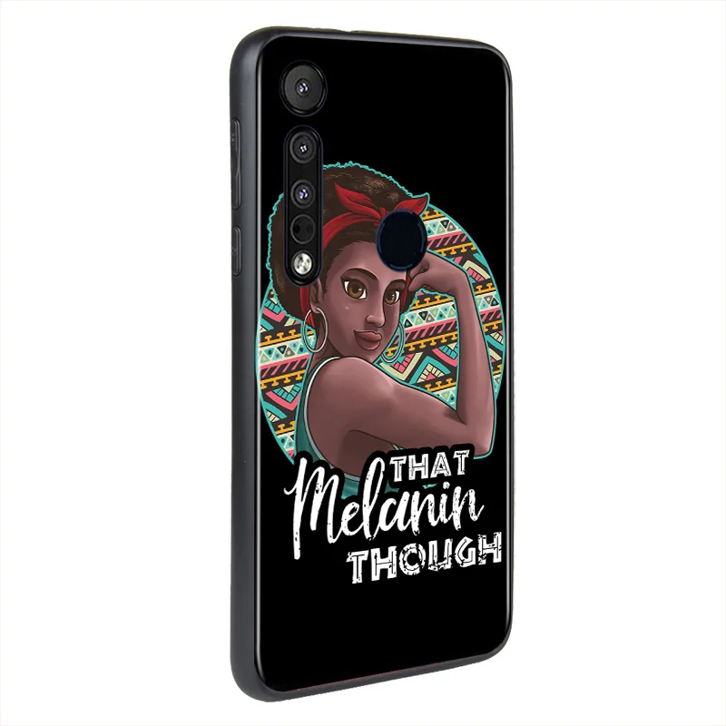 

African Black Girl Queen Melanin For Motorola G9 G8 G Stylus Power One Fusion Hyper Edge E7 E6 5G Plus Play Lite Phone Case