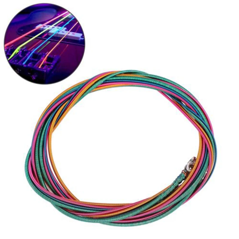 

1.2m 4 String Electric Bass String Set Bass Guitar Strings Light Steel Colorful For Acoustic Folk Guitar Classic Guitar Parts