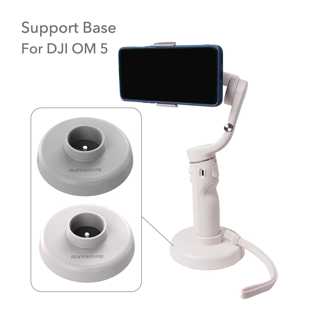 

DJI OM 5 Base Mount Desktop Fixing Bracket Non-Slip Rubber Mat Base Stabilizer DJI Osmo Mobile 5 Handheld Gimbal Accessories