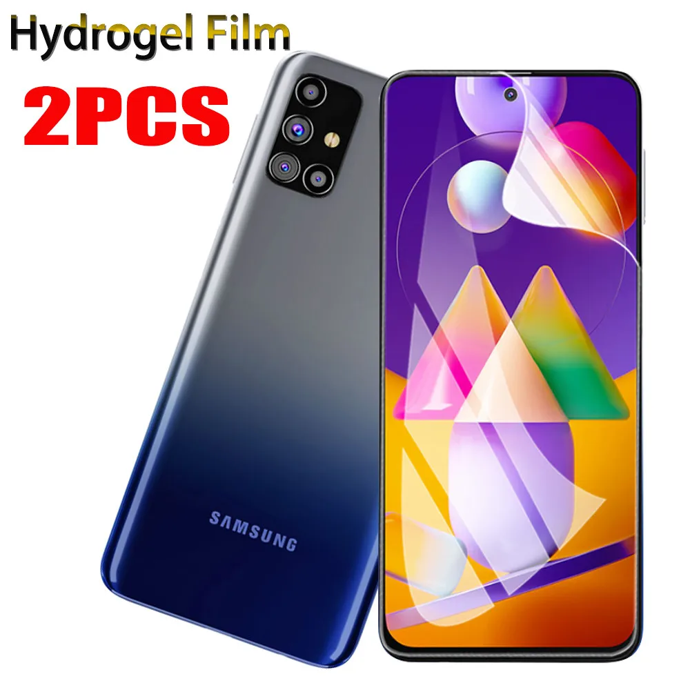 2 шт. Защитная Гидрогелевая пленка для Samsung Galaxy M21 M31 s M51 M80 экрана samsung m21 m31s M31s не
