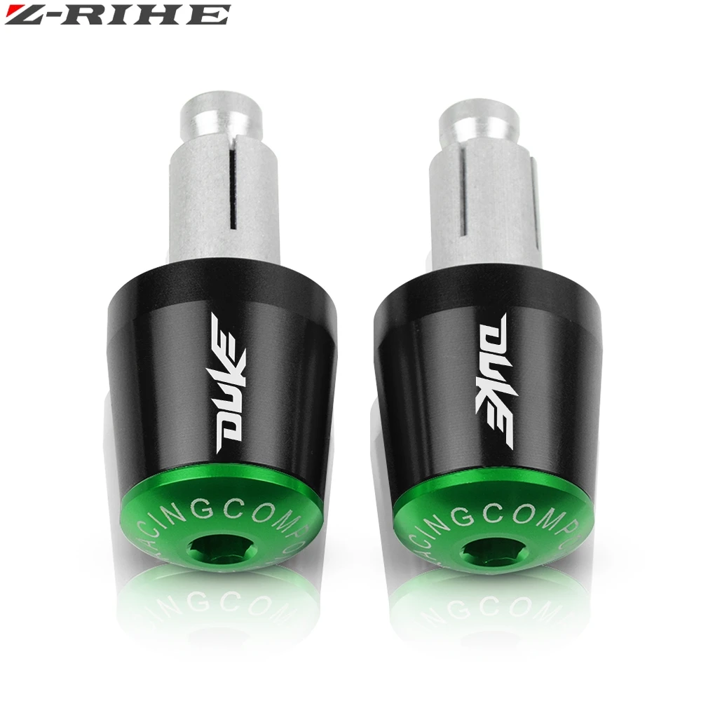 Black Green Для KTM Duke 125 200 250 390 2013- руль мотоцикла, аксессуары ручной рукоятки «Грипсы» рожки руля Кепки - Цвет: Black Green