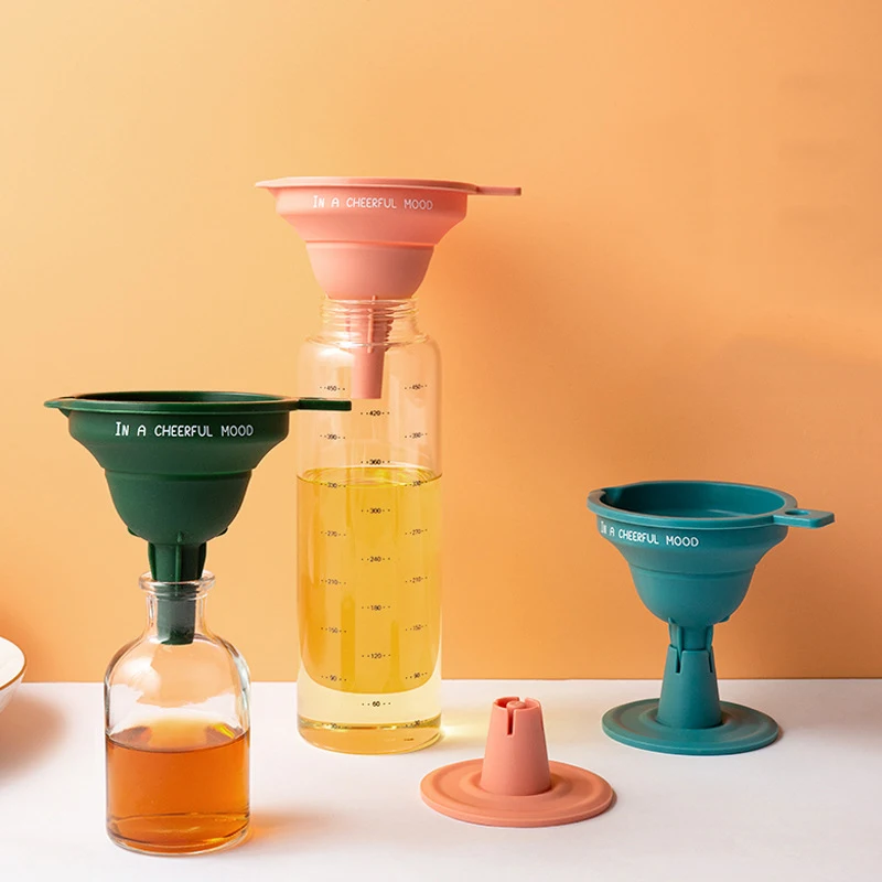 

Креативная силиконовая Складная воронка, складные Кухонные мини-трубки с фильтром для масла, Новинка