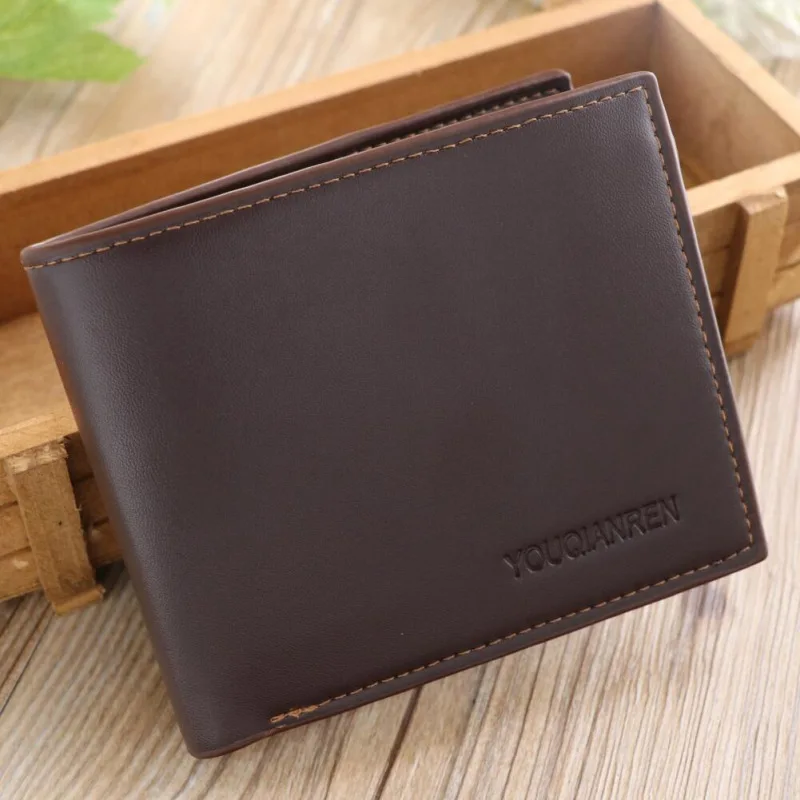 New men's short business wallet new wallet.