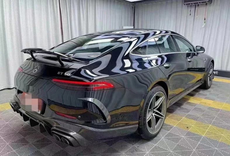 spesifikasi Bumper Serat Karbon Asli Bibir Depan + Diffuser Belakang + Rok Samping + Pisau Angin Spoiler Untuk Mercedes AMG GT50 GT53 2019-2022