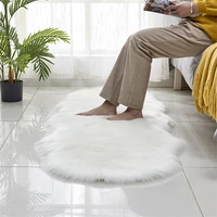 white carpet imitation sheepskin plush soft rug for living room bedroom anti slip floor mats water absorption rugs