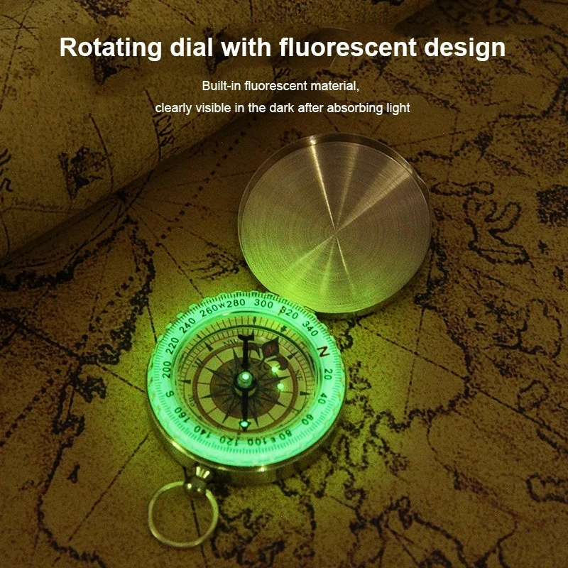 Портативный латунный Карманный Новый компас с навигацией высокого качества для