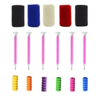 Инструменты для вышивки картин со стразами наборы точечных губчатых футляров для ручек и защитных пальцев для алмазной вышивки