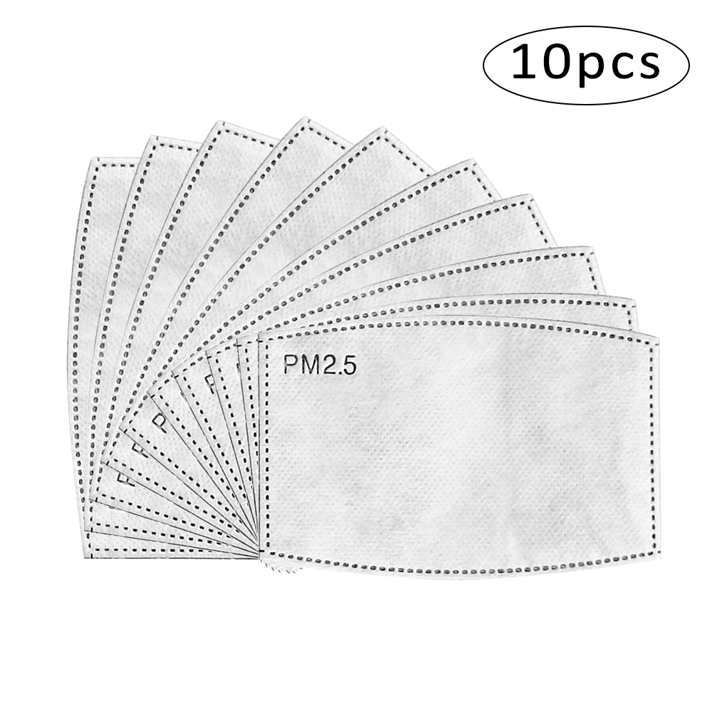 10 шт./лот 5 слоев PM2.5 Универсальный фильтр с активированным углем вставка защитный