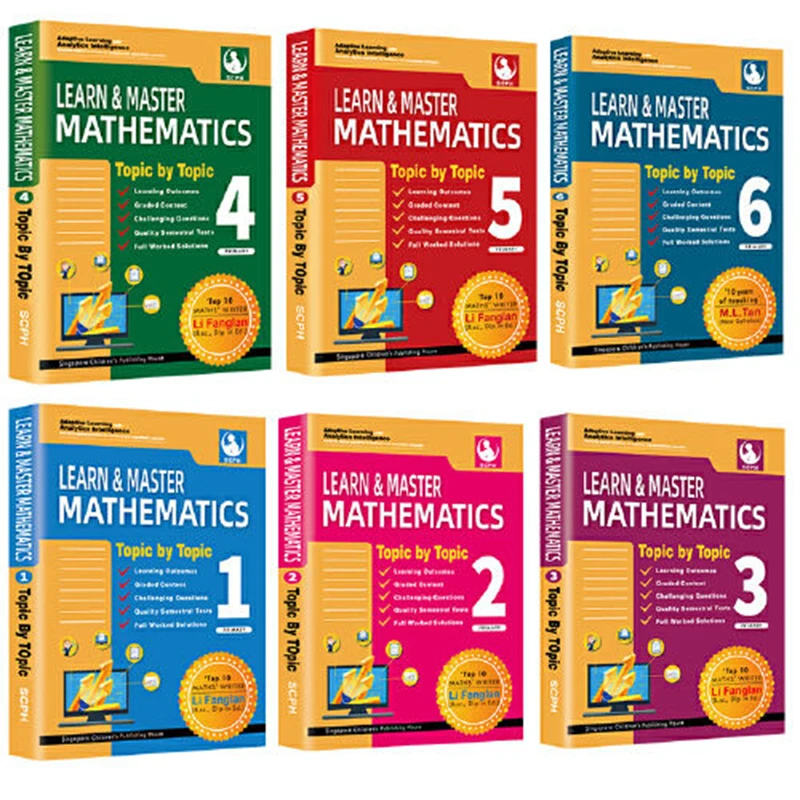 Singapore Mathematics Textbooks Primary School 1-6 GradematheMatics Teaching Supplements English Mathematics Textbooks Knowledge