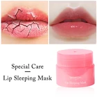 Корейская маска для губ 3 г для сна увлажняющий бальзам для губ для ночного сна крем для отбеливания розовых губ питательный защитный Уход за губами