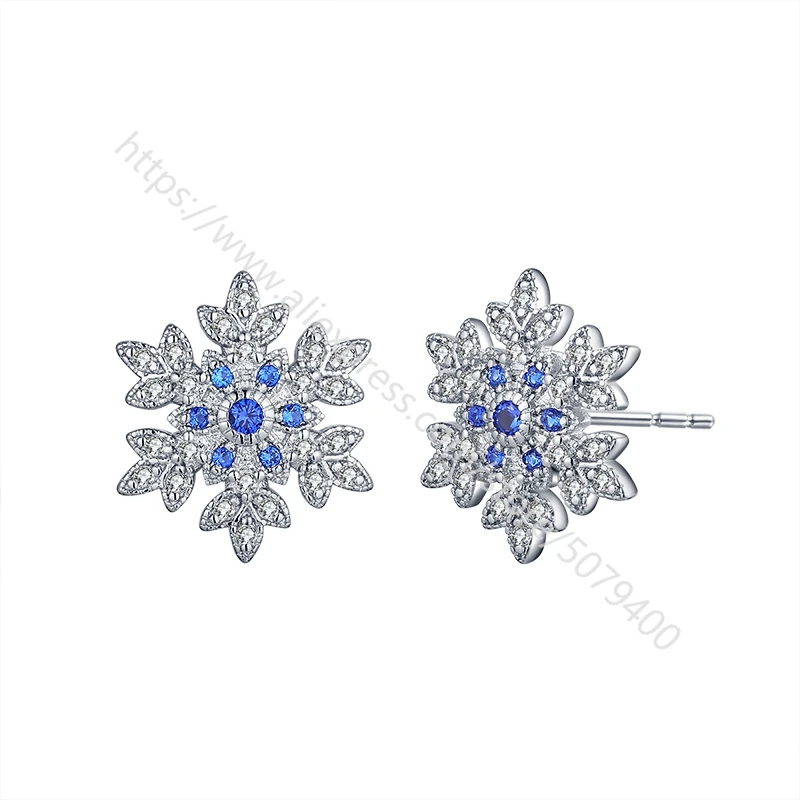 

Flower studs earrings snow daisy earrings flower girl earrings tiny kawaii Korean white gold plated earrings
