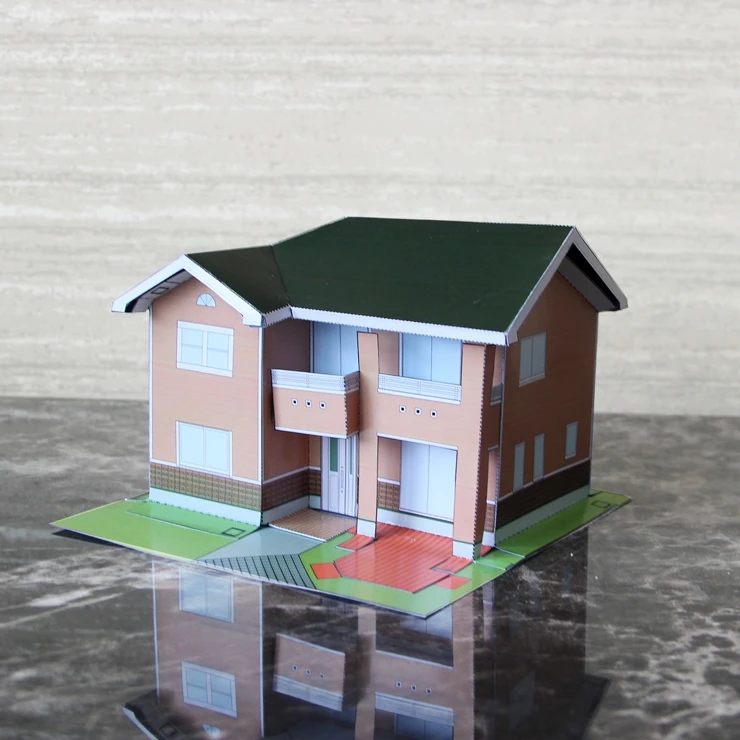 Маленький строительный 3D бумажный Пазл сделай сам для родителей и