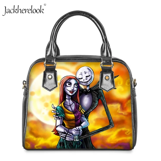 H7360DL Jackherelook Рождественский кошмар Сумочка для леди большая кожаная сумка женская сумка через плечо девушка должна сумки классный подарок на Хэллоуин - Цвет: H7360DL