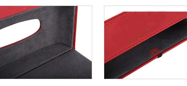 

Car PU Leather Tissue Box Napkin Papers Storage Container For Tesla Model3 Y XS Car Interior Accessories Tissue Boxes