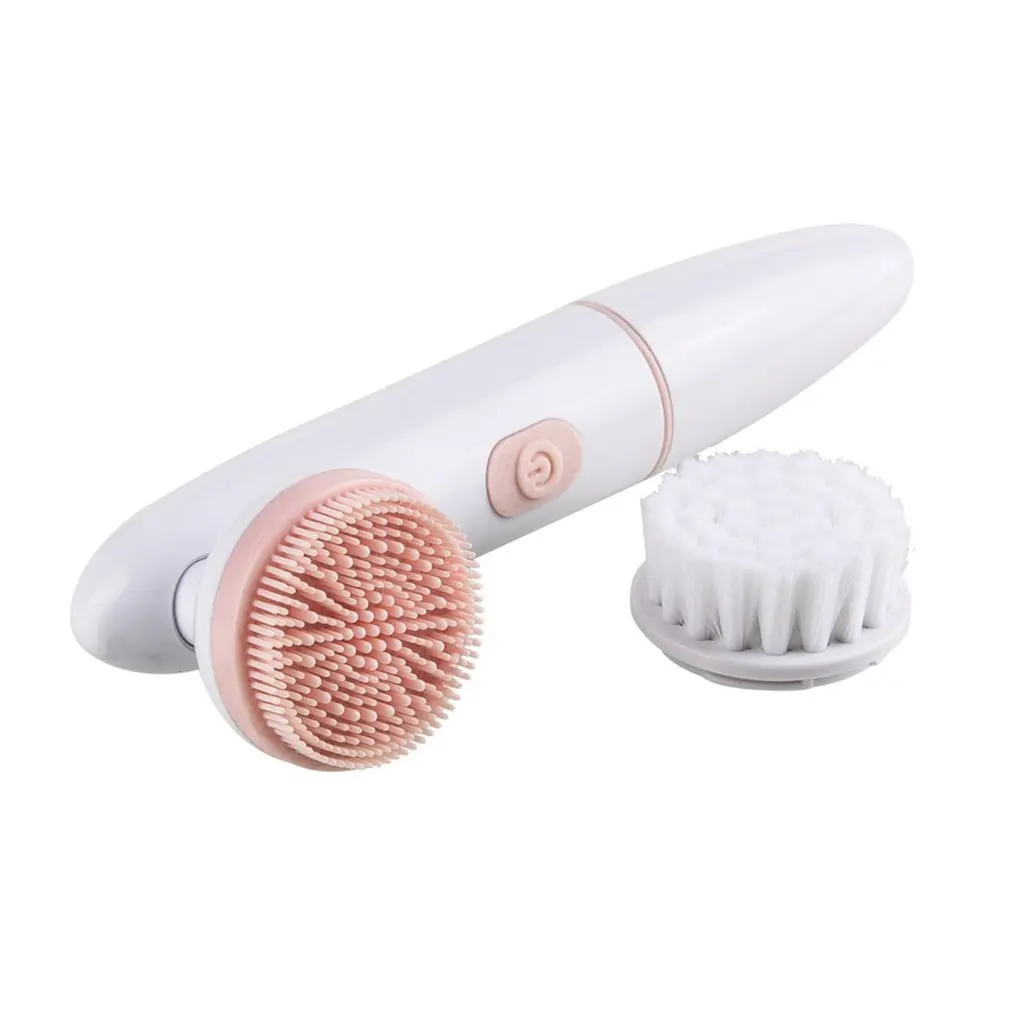 

2 In 1 Electric Silicone Face Cleansing Brush Vibration Massage Face T Zone Deep Clean Remove Exfoliating Skin Care Tools