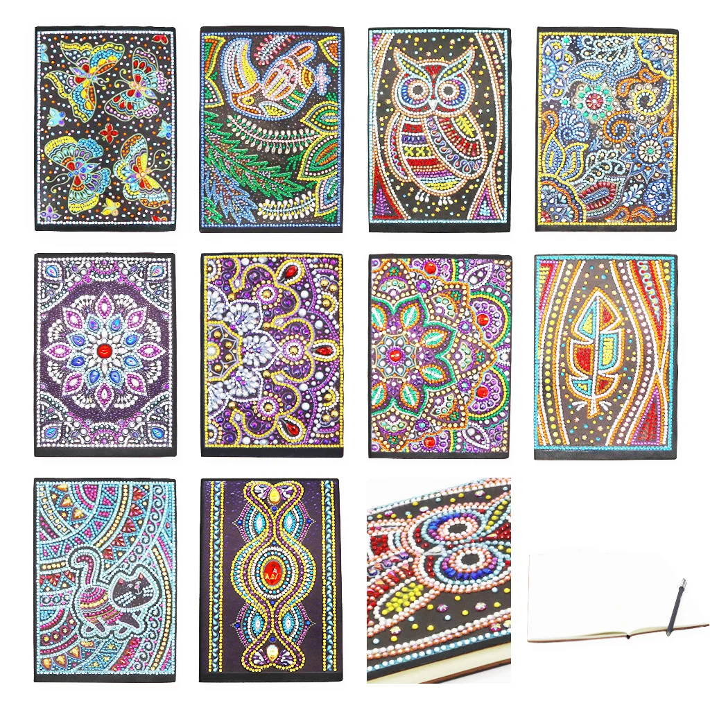 

5d DIY Diamond Painting Mosaic Notebook Special Shaped Diary Book Embroidery Cross Stitch Notepad Kids Craft Handmade Gift