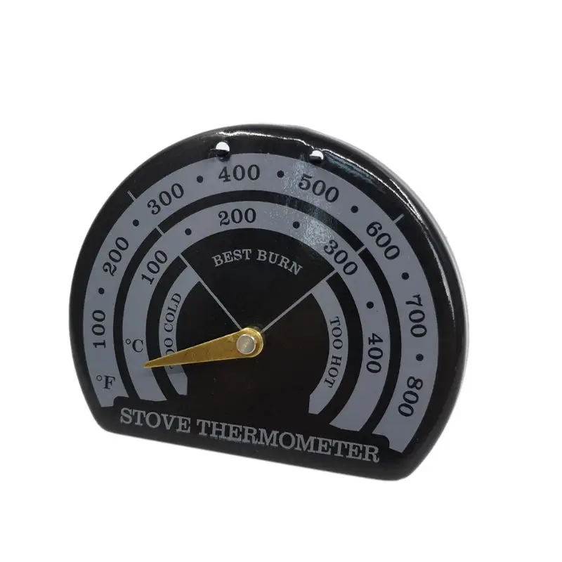 

Magnetic Wood Fireplace Fan Stove Thermometer with Probe Household Sensitivity Barbecue Oven Tool