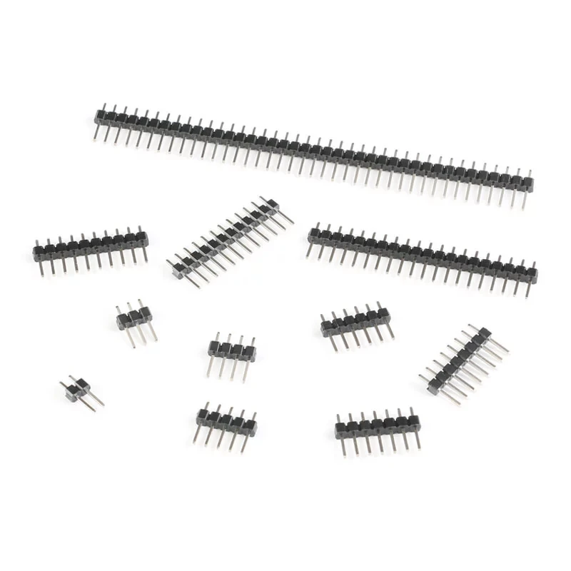 

2,54 мм шаг, Однорядный штекер, 1*1P-40P, печатная плата, контактный разъем, ленточный разъем, контактный разъем 2/3/4/5/6/8/10/12/20/40Pin