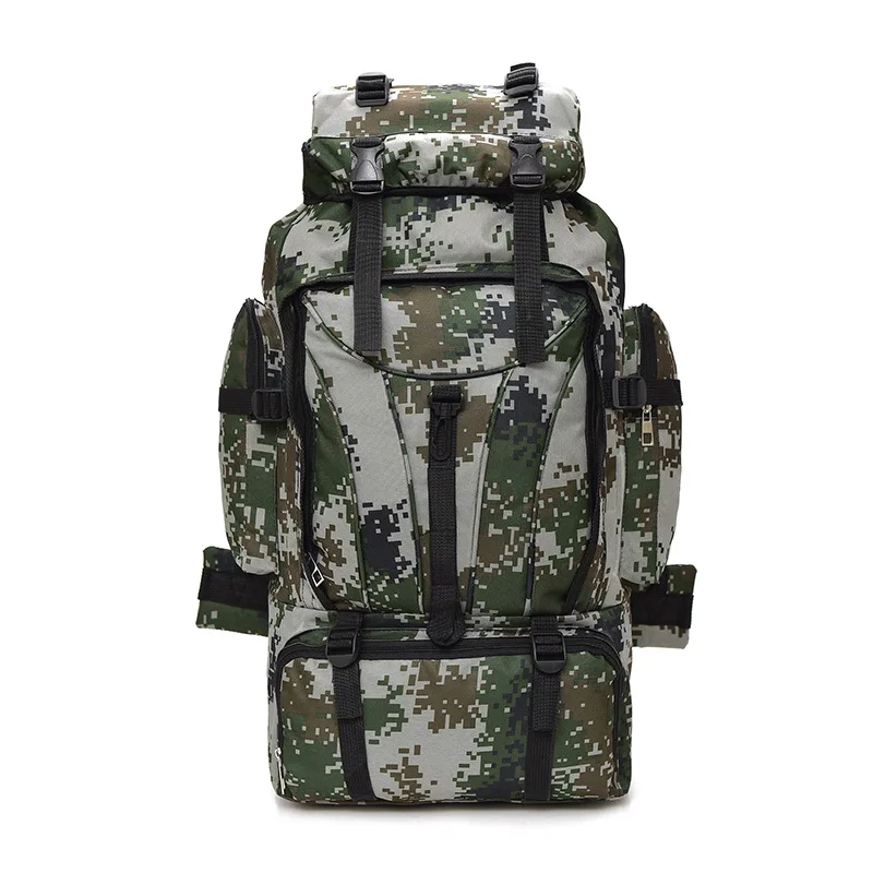 Green camouflage 60л водонепроницаемый альпинистский походный военный тактический рюкзак, сумка для кемпинга, альпинизма, спорта на открытом воздухе, Молл, 3P сумка, рюкзак для путешествий - Цвет: Green camouflage