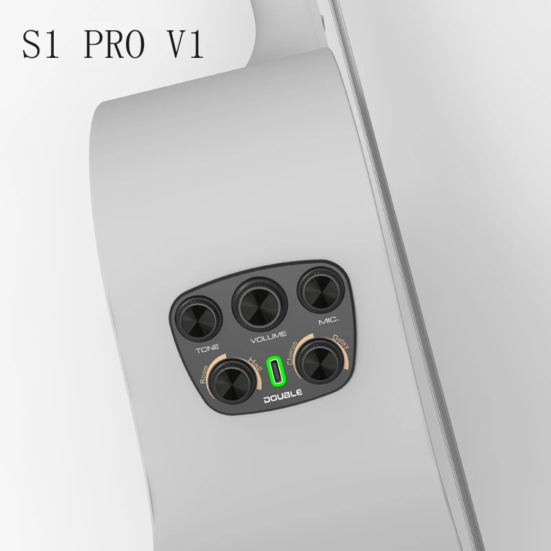 Двойной резонансный звукосниматель для гитары S1 PRO V1 с пьезо-микрофоном двойной