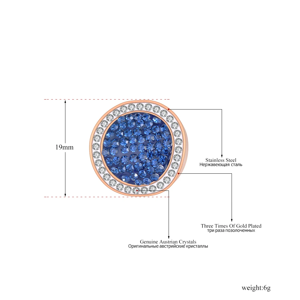 Женские серьги-гвоздики из нержавеющей стали Lokaer серьги цвета розового золота с
