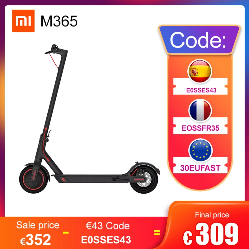 Электрический скутер Xiaomi Mi Mijia M365 умный скейтборд для взрослых складной