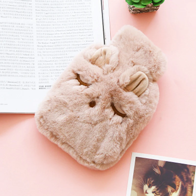 Brand New Bottle Soft Hot-water Bag Plush Student Durable Cartoon Portable Winter Warm | Дом и сад