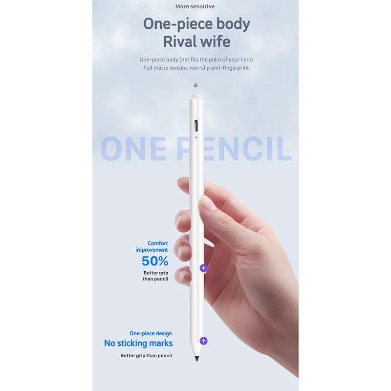 

Stylus with Magnetic Pen Anti-Mistake Contact Palm Rejection Screen Pen Contact Drawing Pen for Apple iPad Air3 Tablet