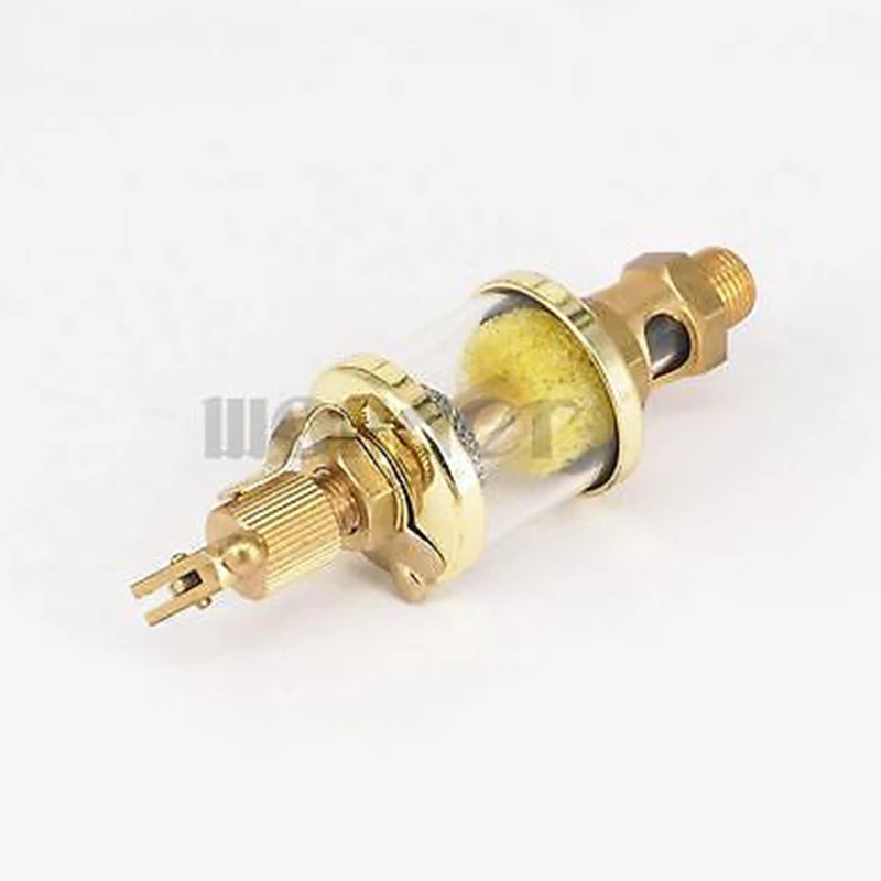 

1/8" BSP Male x 1" Cup Diameter Male Thread Needle Valve Oil Cup Sight Gravity Drip Oilers Lubricator For machine Engine