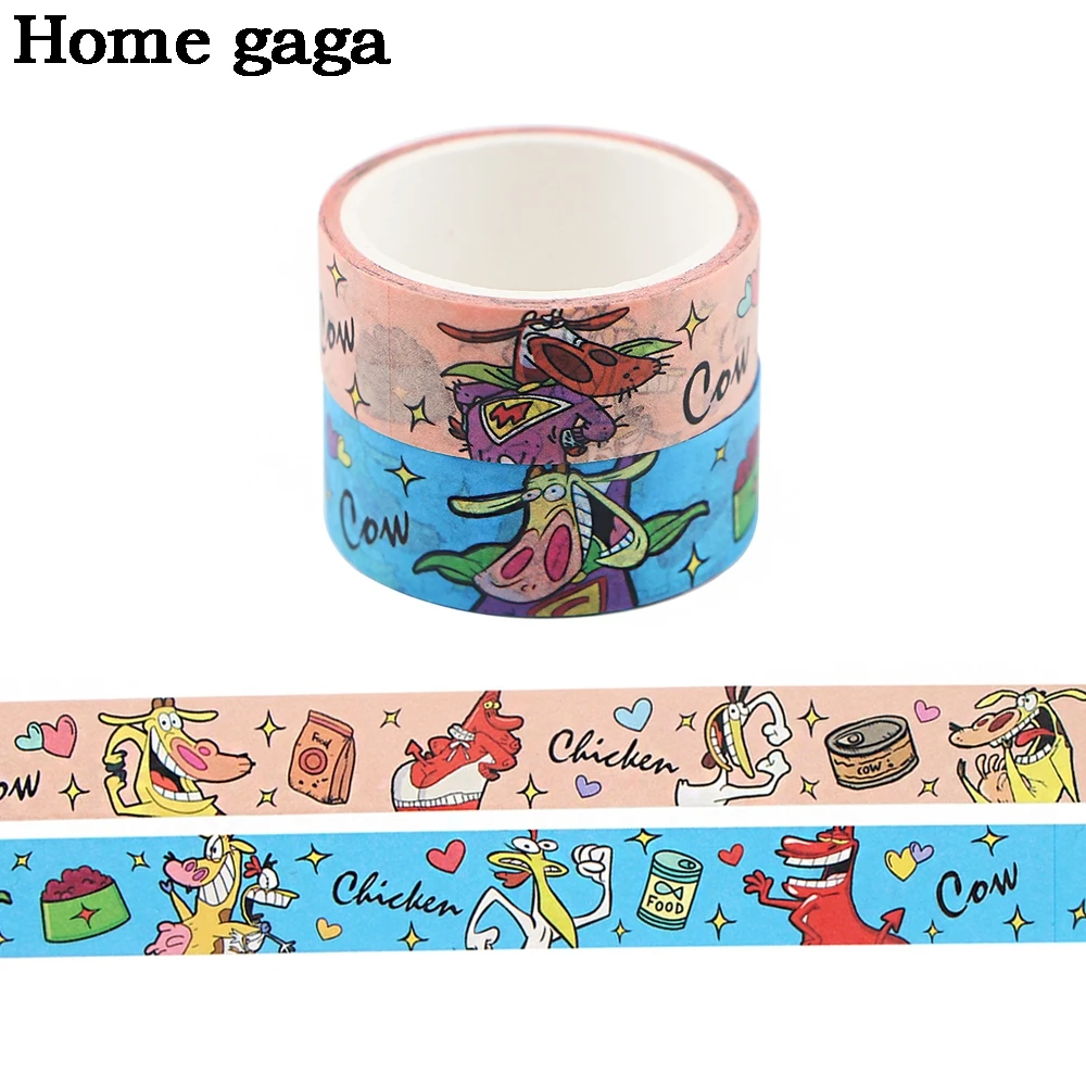 

D3266 оптовая продажа 20 шт./лот 15mmX5m корова АНИМЕ DIY Скрапбукинг липкий клей Васи бумажная лента Печатный узор наклейки