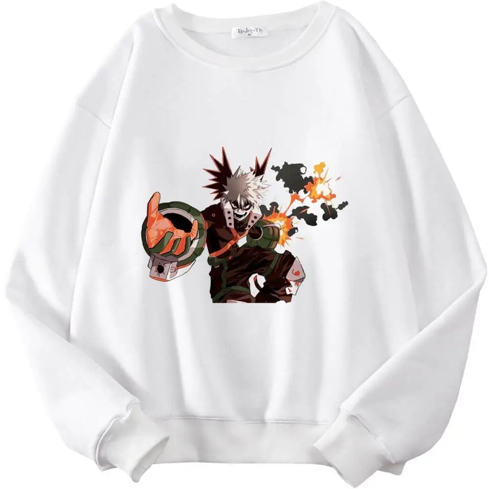 

Уличная одежда My Hero академия, свитшот, Повседневная Женская толстовка с принтом в готическом стиле, панк, худи в стиле Харадзюку, повседневн...