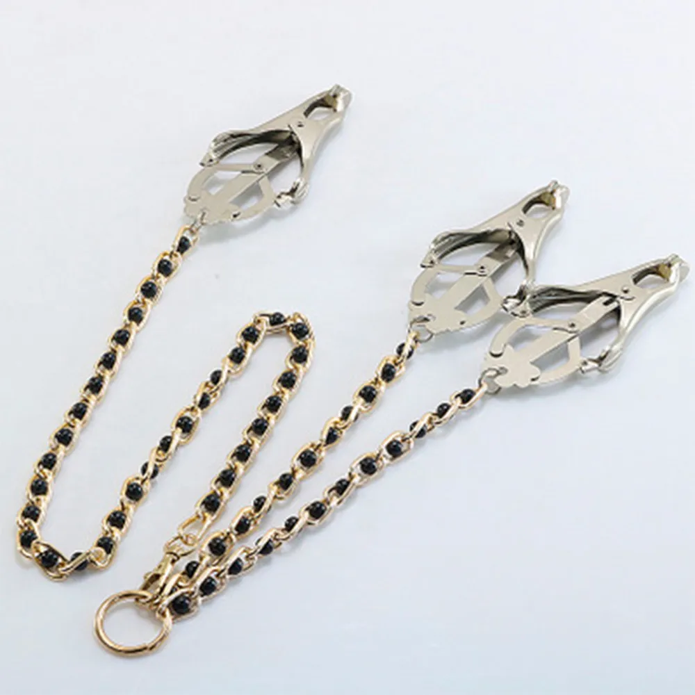 3 головы пикантные зажимы для сосков и малых половых губ cосков с цепочкой клитора