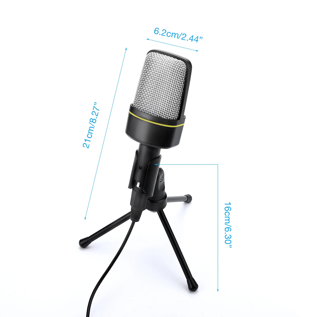 Profissional Студийный конденсаторный комплекты микрофона с 360 ° вращающийся