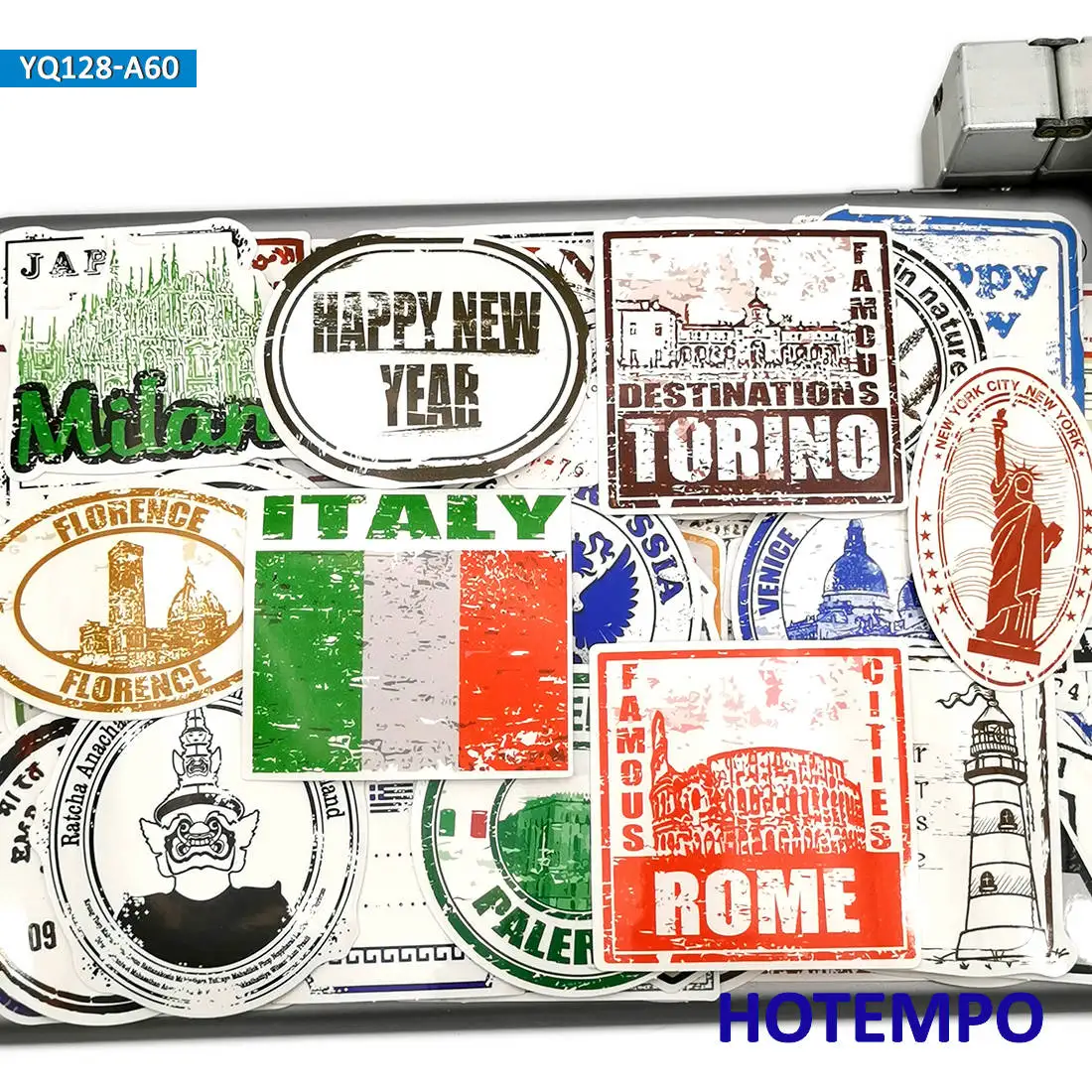 Наклейки для ноутбука чемодана гитары скейтборда велосипеда автомобиля 60