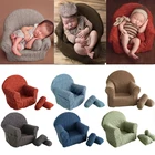 Реквизит для фотосъемки новорожденных мягкий детский диван с 2 подушками фотокостюм для фотографий фотоаксессуары для фотографий